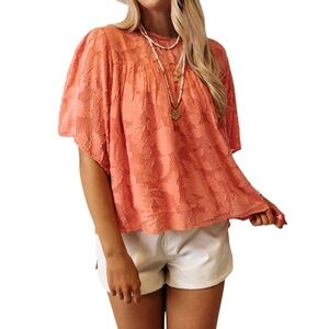 En Creme Swing Top Size Medium Peach NEW